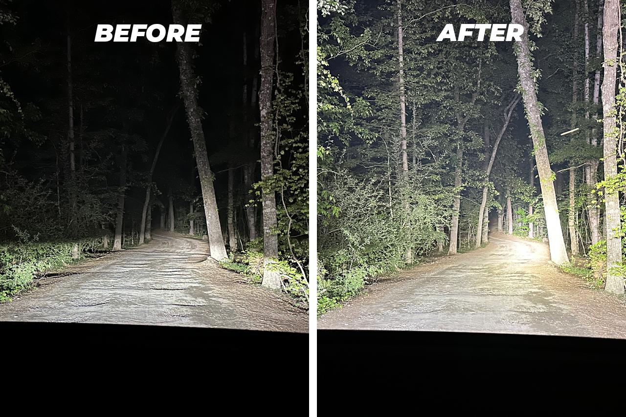 9005/HB3 UltraBeam™ LED Headlight Bulbs — 6000K Cool White, 18000LM High-Output, Mini Size, Plug-&-Play (Pair)