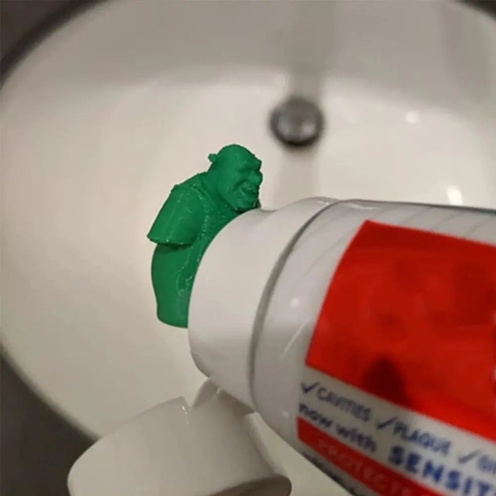 Toothpaste Hat Shrek Pooping Toothpaste Topper Gift Toothpaste Dispenser Toothpaste Cap Bathroom Supplies