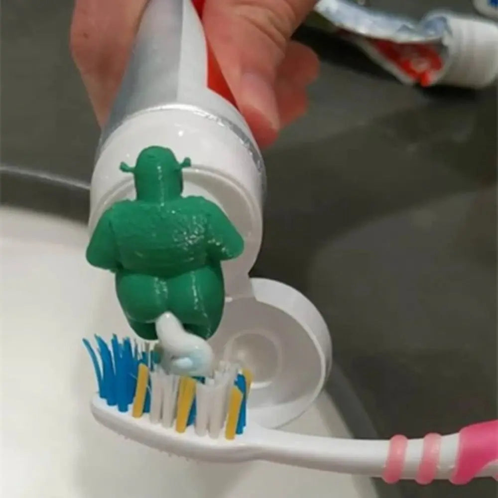 Toothpaste Hat Shrek Pooping Toothpaste Topper Gift Toothpaste Dispenser Toothpaste Cap Bathroom Supplies