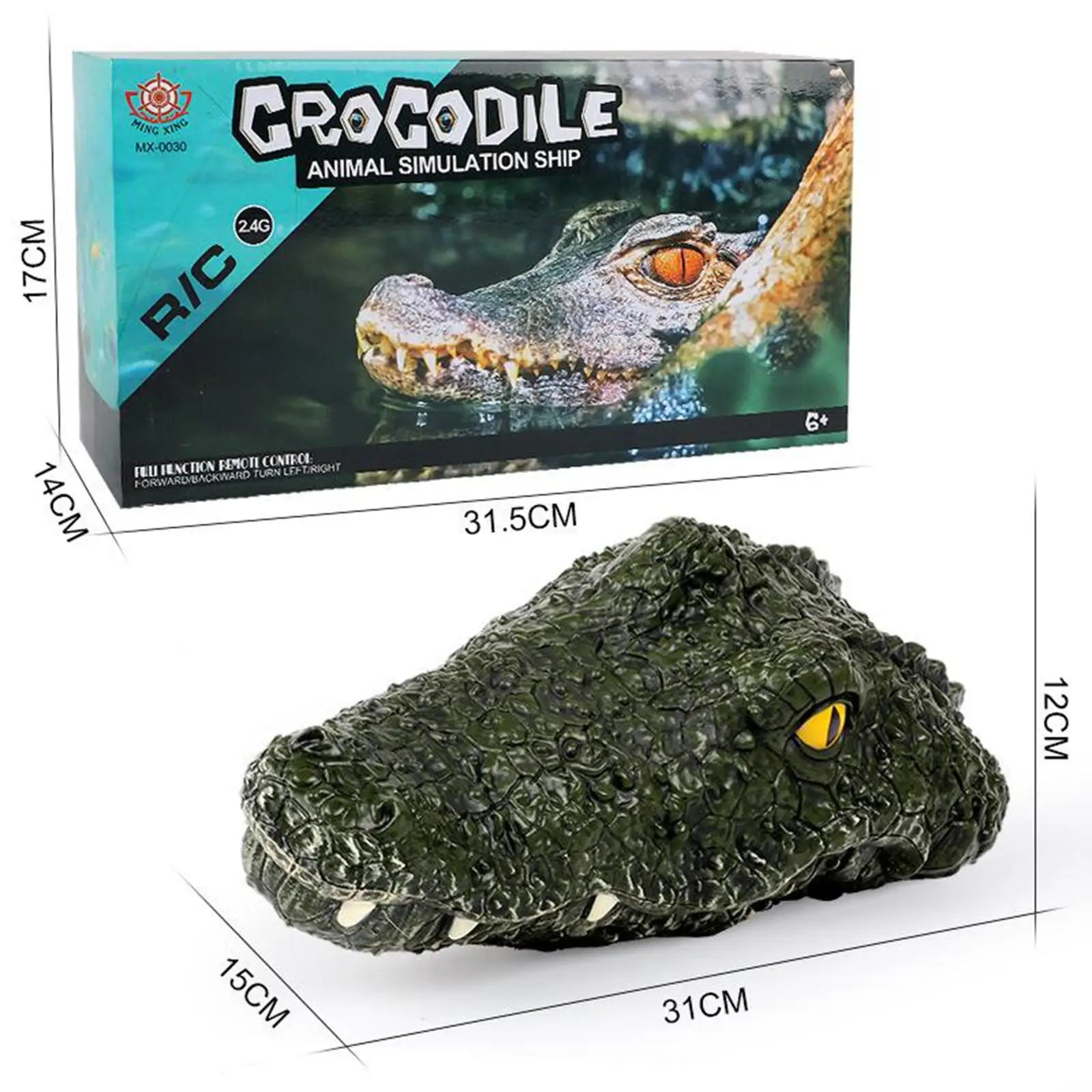 Electric Rc Boat Simulation Crocodile Head Remote Control Racing Boat
