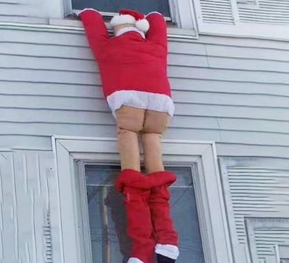 Large Hanging Climbing Santa Claus Outdoor Decoration – Roof, Gutter, Window & Balcony Christmas Ornament