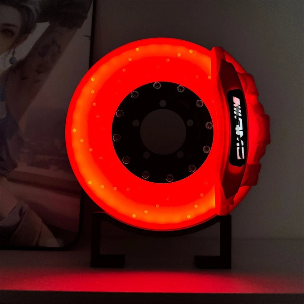 Brake Mood Light Brake Disc LED Braking Light 5V USB Charging Decoration Atmosphere Lights Car LED Brake Lighting
