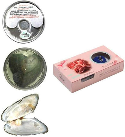 Creative Necklace Freshwater Pearl Oyster Love round Pearls, Necklace Box Pearl Cage Pendant DIY Pearls inside for Jewelry Making or Birthday Gifts